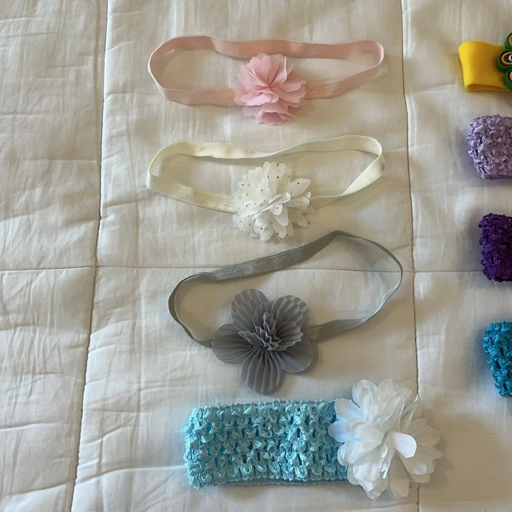 Baby girl hair adornments Bundle of 11